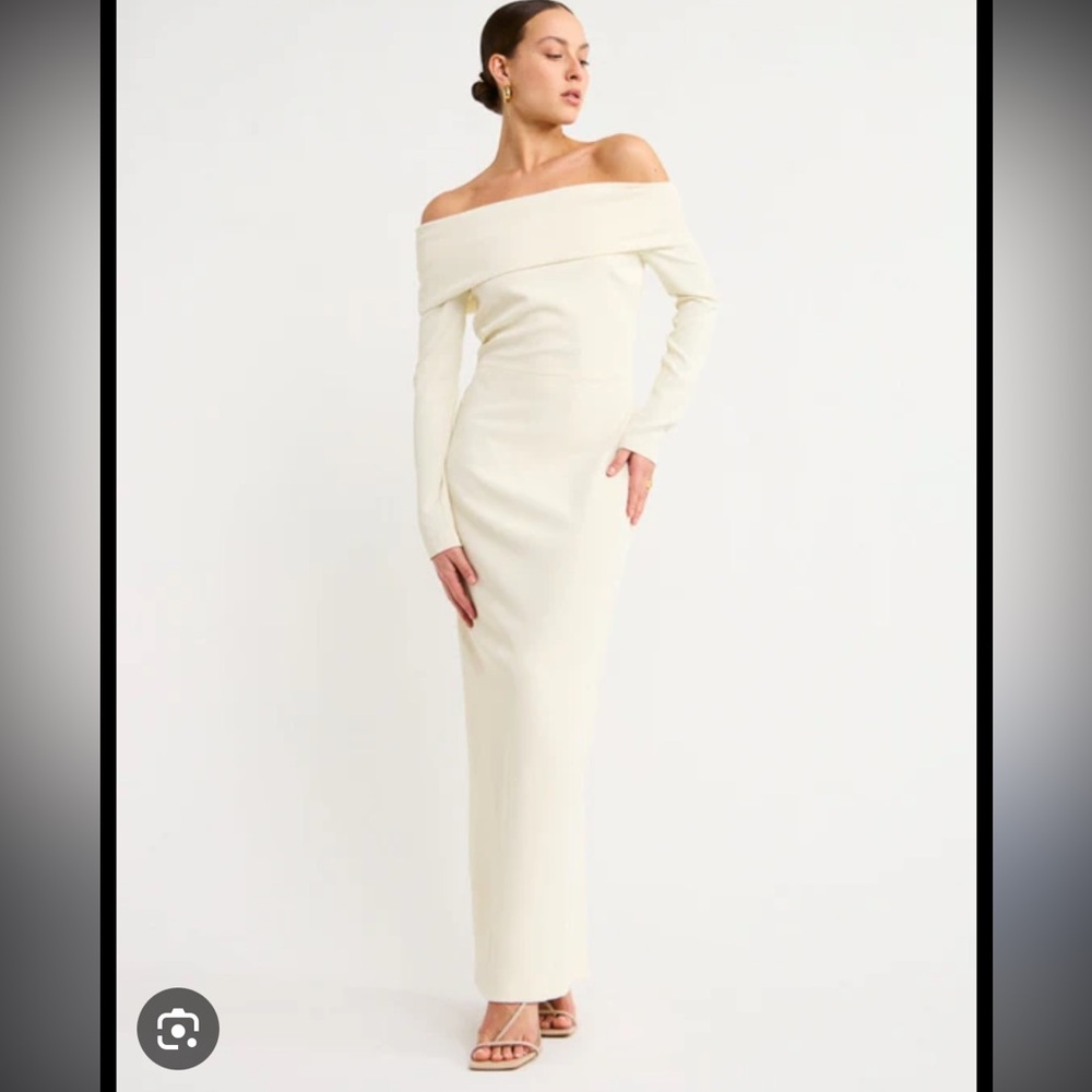 Manning Cartell Another Story Off- Shoulder Dress in Nougat - NWT